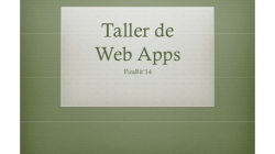 Taller d'introducció a la programació de webApps