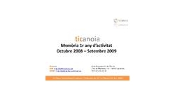 Memòria del primer any de TICAnoia oct/08-set/09