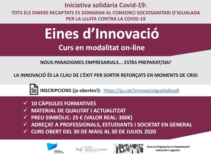 Curs Eines d'innovacio UdL - Campus Igualada